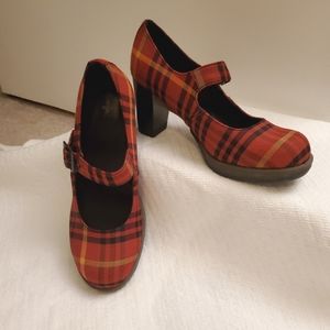 Women's Dr. Martens Plaid Mary Jane's